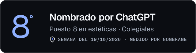 Nombrado por ChatGPT · Puesto 8 en estéticas de Colegiales · Medido por Nombrame
